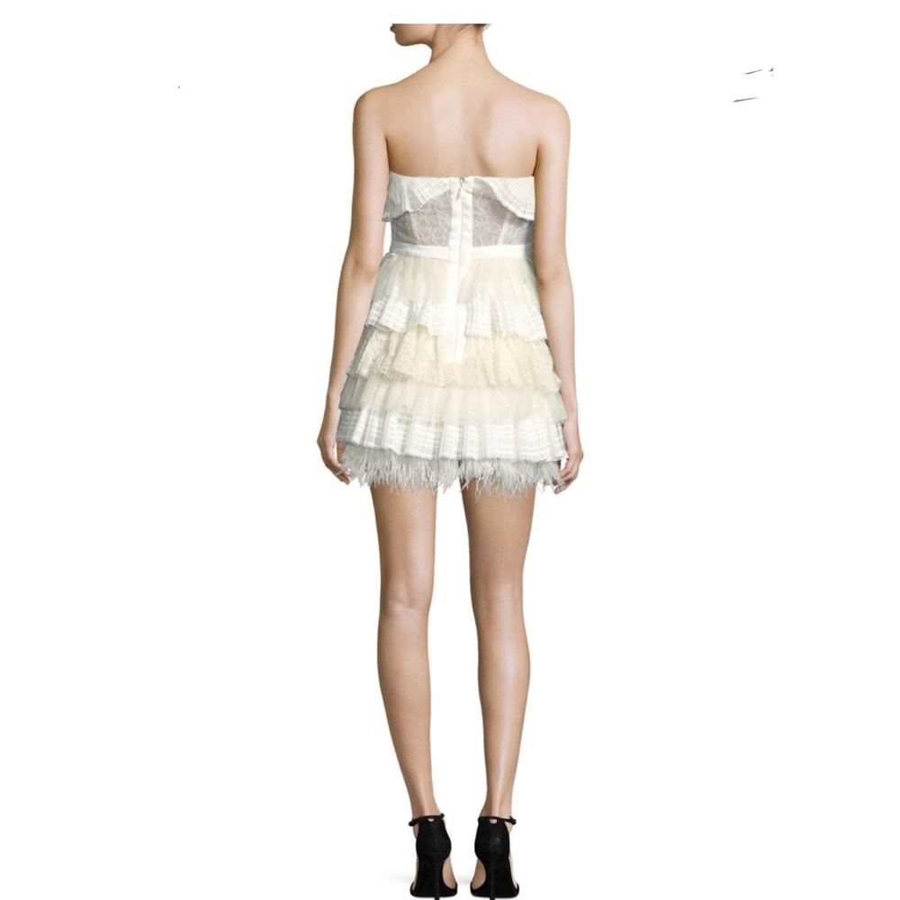 NWT BCBGeneration Popover Multilayered Ruffles flounce mini dress - Picture 3 of 15